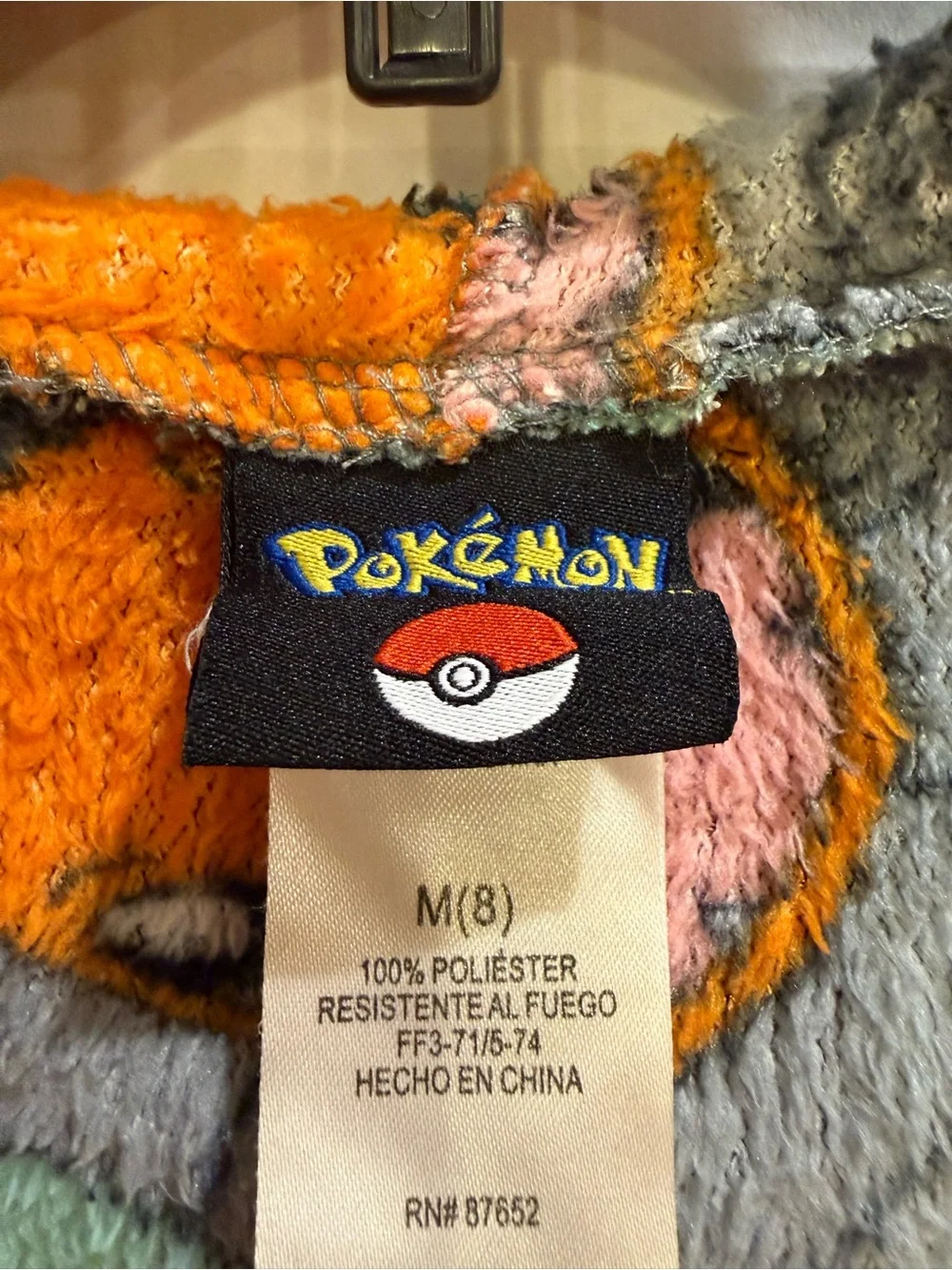 Kids Plush Pokémon Hooded Bathrobe